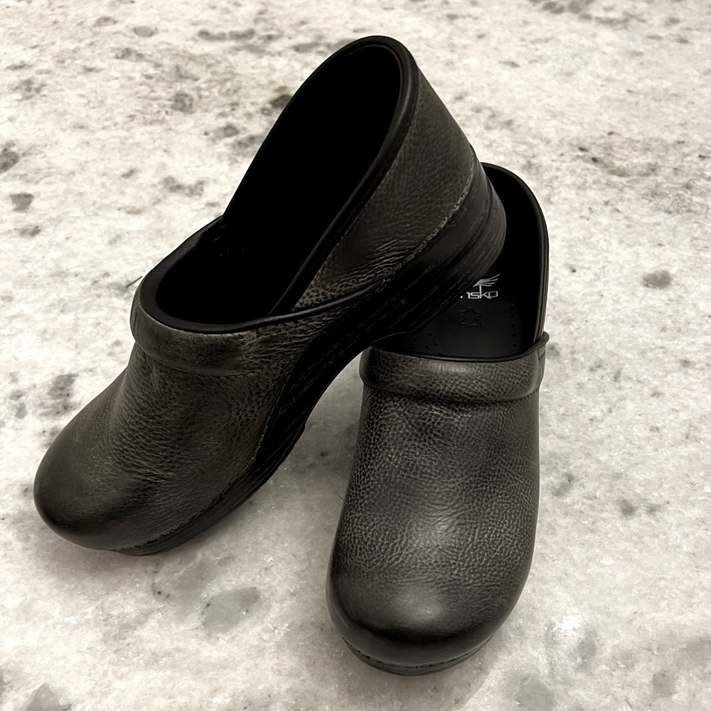 Dark Gay Dansko Clogs